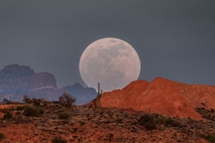 Superstition Mountain Moonrise